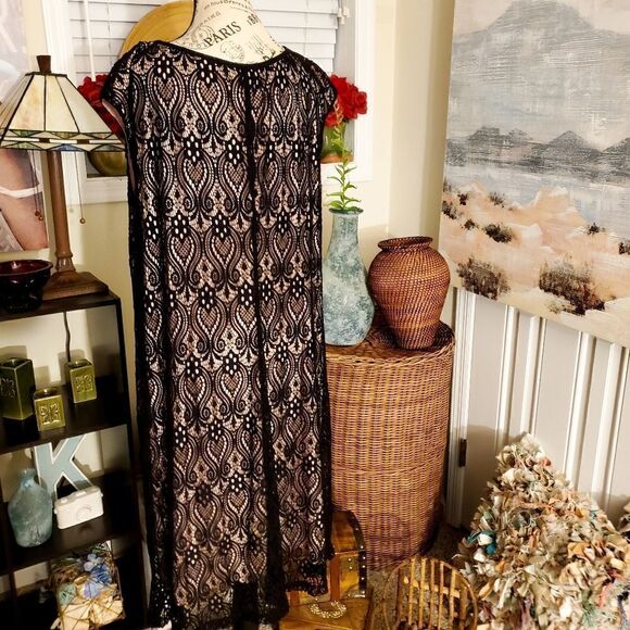 Connected Apparel Sleeveless Overlay Dress - Picture 7 of 15